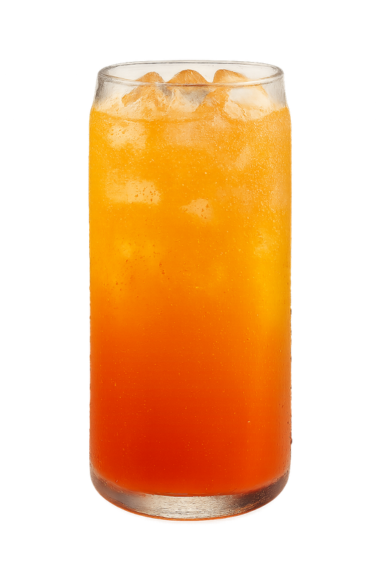 Bright orange iced refresher